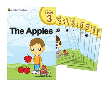 Meet the Sight Words BIG SET! Bundle with Levels 1, 2, & 3 Easy Reader Books (3 boxed sets - 36 books), Coloring Book, Workbook, Flashcards & Video Downloads!