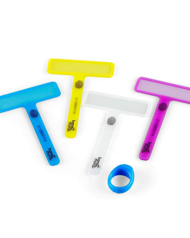 hand2mind FingerFocus Highlighter, Guided Reading Strips, Reading Pointers for Kids, Dyslexia Tools for Kids, ADHD Tools, Special Education School Supplies, Teacher Classroom Must Haves (1 Pack)