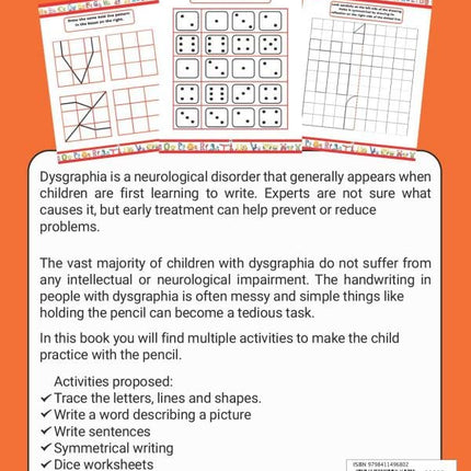 Dysgraphia tools for kids. 100 activities and games to improve writing skills in kids with dysgraphia and dyslexia. Volume 2. 5-7 years. Black & White Edition.