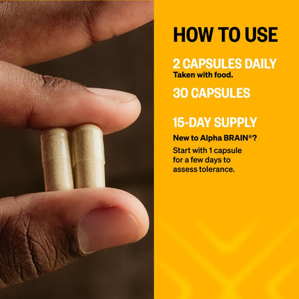 ONNIT Alpha Brain Nootropic Brain Supplement for Men & Women | Memory, Mental Clarity & Cognitive Improvement | Focus Capsules with L-Theanine, Vitamin B6 & Phosphatidylserine (30 Count)