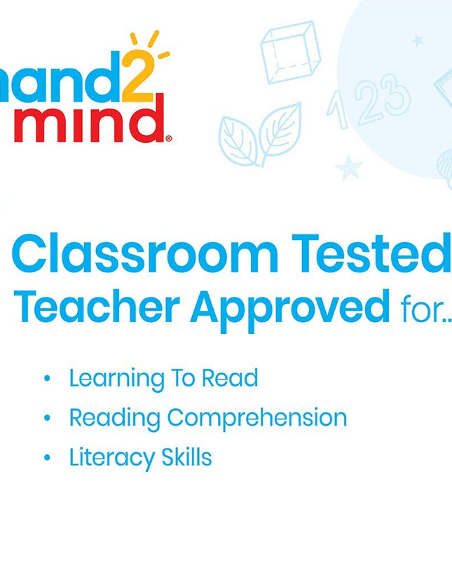 hand2mind FingerFocus Highlighter, Guided Reading Strips, Reading Pointers for Kids, Dyslexia Tools for Kids, ADHD Tools, Special Education School Supplies, Teacher Classroom Must Haves (1 Pack)