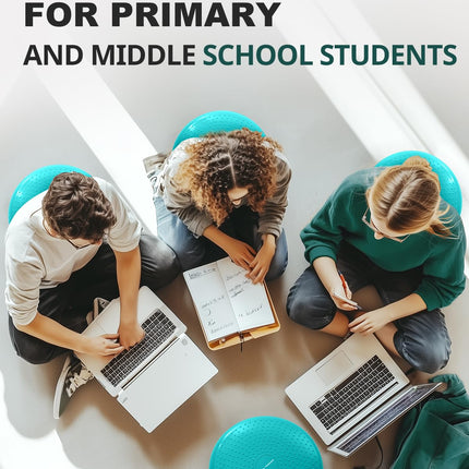 Trideer Inflated Wobble Cushion - Wiggle Seat for Sensory Kids(Multiple Colors), Balance Disc (Extra Thick), Flexible Seating for All Age (34CM Turquoise)