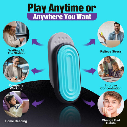 Magnetic Fidget Toys for Adults & Kids -Textured Sensory Toys for Autism Children Anxiety Relief - Quiet Stress Fidgets Sliders for Classroom Prizes Office - Stocking Stuffers Kid Teen Gifts 6-Pieces