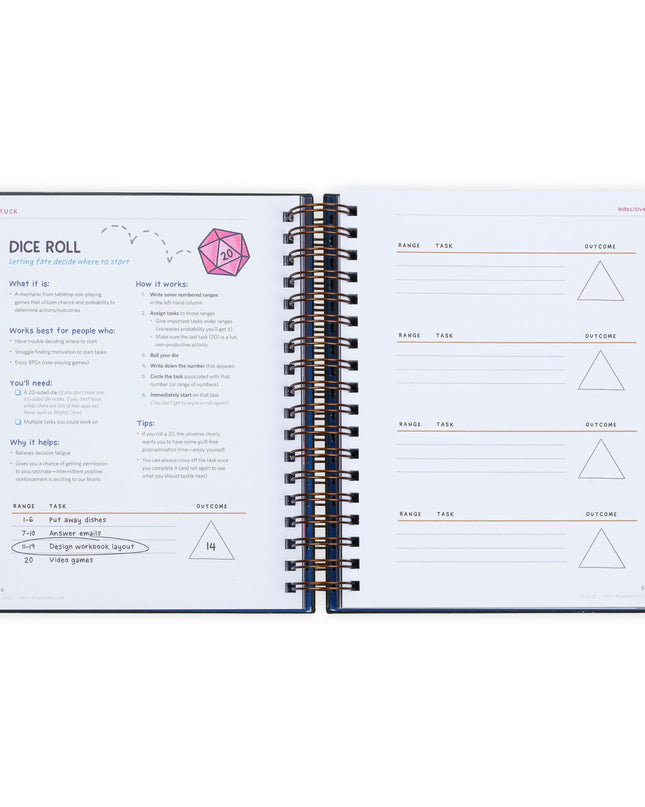 The Anti-Planner: How to Get Stuff Done When You Don't Feel Like It CLEAN EDITION ADHD planner for adults women kids, adhd tools, productivity planner