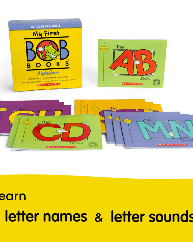 Bob Books Learn to Read Bundle – Stage 1 with 4 Phonics Box Sets, 3 Workbooks, Flashcards for Kindergarten & Pre-K Beginning Readers