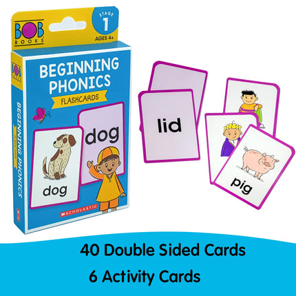 Bob Books Learn to Read Bundle – Stage 1 with 4 Phonics Box Sets, 3 Workbooks, Flashcards for Kindergarten & Pre-K Beginning Readers
