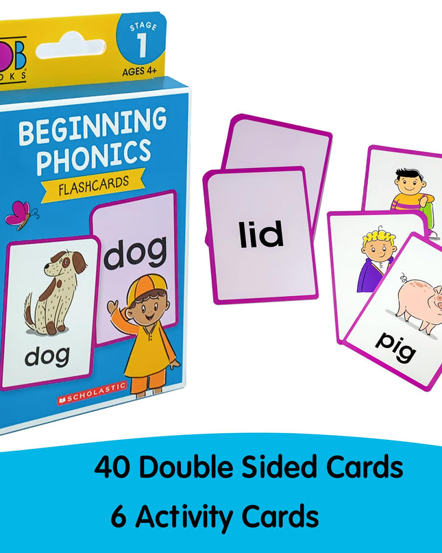 Bob Books Learn to Read Bundle – Stage 1 with 4 Phonics Box Sets, 3 Workbooks, Flashcards for Kindergarten & Pre-K Beginning Readers