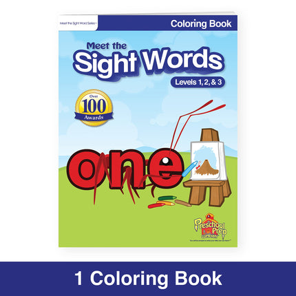 Meet the Sight Words BIG SET! Bundle with Levels 1, 2, & 3 Easy Reader Books (3 boxed sets - 36 books), Coloring Book, Workbook, Flashcards & Video Downloads!