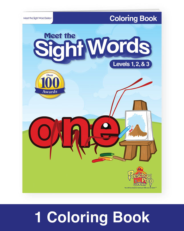 Meet the Sight Words BIG SET! Bundle with Levels 1, 2, & 3 Easy Reader Books (3 boxed sets - 36 books), Coloring Book, Workbook, Flashcards & Video Downloads!