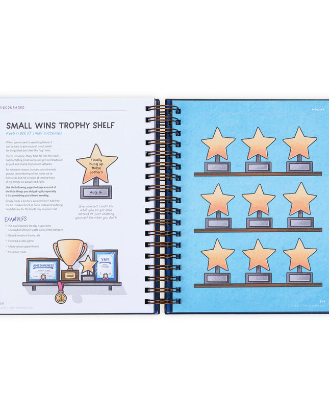 The Anti-Planner: How to Get Stuff Done When You Don't Feel Like It CLEAN EDITION ADHD planner for adults women kids, adhd tools, productivity planner