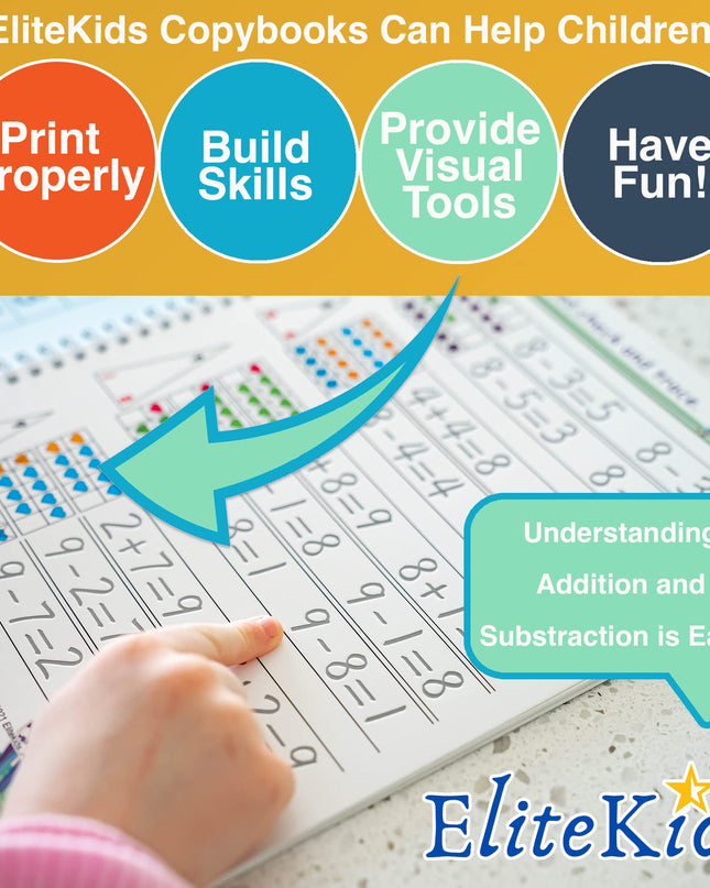Magic Practice Copybook 6 Workbooks with Disappearing Ink Pens, Reusable Handwriting Practice for Kids, Calligraphy Practice Letter Tracing Books for Kids ages 3-5 (8.7×6.9in)