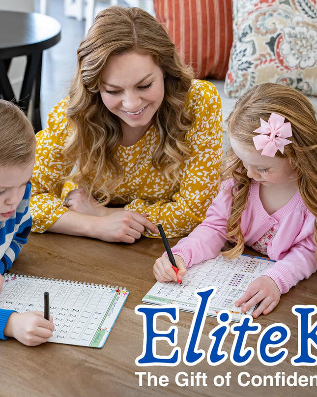 Magic Practice Copybook 6 Workbooks with Disappearing Ink Pens, Reusable Handwriting Practice for Kids, Calligraphy Practice Letter Tracing Books for Kids ages 3-5 (8.7×6.9in)