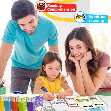 520 Sight Words Flash Cards Kindergarten, Dolch & Fry Sight Word Reading Writing Spelling Games, Homeschool Supplies for Preschool Kindergarten 1st 2nd 3rd Grade, Learning Activities for Kids Ages 3+