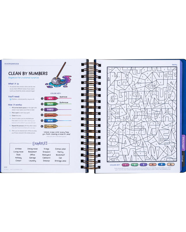 The Anti-Planner: How to Get Stuff Done When You Don't Feel Like It CLEAN EDITION ADHD planner for adults women kids, adhd tools, productivity planner