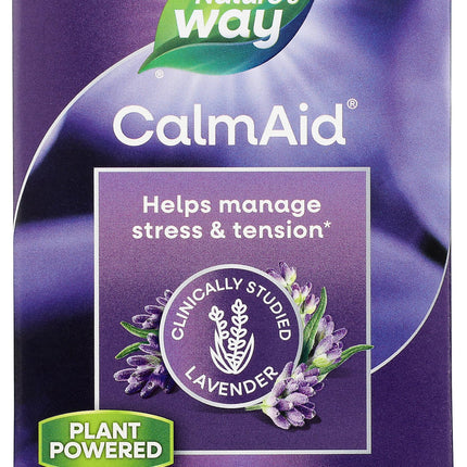 Nature’s Way CalmAid, Helps Manage Stress and Tension*, Clinically Studied Lavender, Non-Drowsy, 90 Softgels